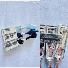 Vintage Paint Tubes Brooch by Arman 1996