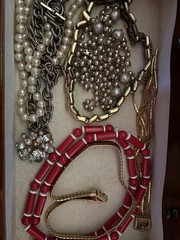 7 Tier Jewelry Box Full Of Trifari , Avon, Coro, Napier, Swarovski And Unbranded
