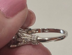 VINTAGE-RETRO Engagement/Wedding/Anniversary 925 Silver Solitaire Ring sz 8