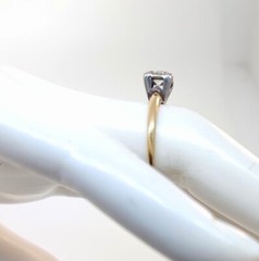 Vintage 1940’s 14k Two Tone Gold Diamond Engagement Ring