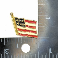 Vintage American Flag Brooch Pin