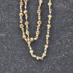 Vintage Necklace Lot Beaded Charm Chain Layering Gold Tone Silver Tone