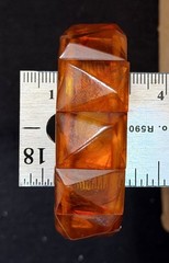 Vintage Honey Baltic Amber Stretch Panel Bracelet 8.5 In