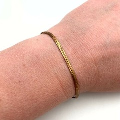 Vintage Brass Plated Snake Chain Bracelet (7 Inches) (FC43)