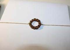 Red Interlocking Jade Necklace Estate Lot #4