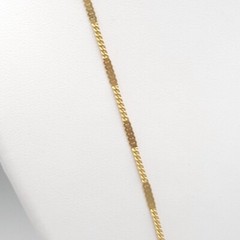 Womens Gold Tone Chain Delicate Necklace Spring Ring Close Made in Japan Vtg