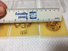 Vintage Dragon, Phoenix, & Filigree Brooch/Pendant Set Gold Tone 3D Asian Style