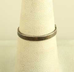 Vintage Sterling Silver Old Pawn hematite ring