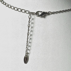 Vtg VCLM Necklace – Multi-color Rhinestones – Floral Clusters Silver tone
