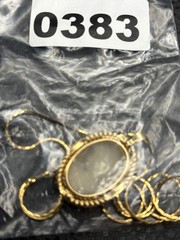 Vintage Victorian Revival Lady Cameo Pendant Gold Plated 23” Chain Necklace