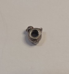 Vintage Sterling Silver Little Happy Bird Screw On Slide Charm