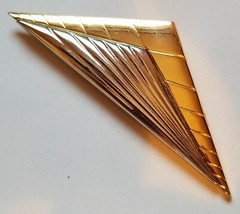 Vintage Modernist 2 Tone Brooch Pin Preowned *Estate*Good Condition Nice Quality