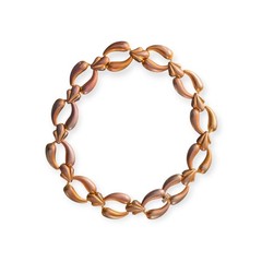Vintage Multi-chrome Pink Silver Gold Necklace Choker