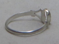 vintage sterling silver ring oval black inlay detail jewelry band 925 size 5.25