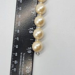 Vintage Faux Pearl Beaded Classic Necklace 19″