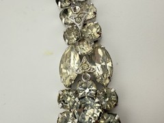 EISENBERG ICE SILVERTONE RHINESTONE 6 3/4” BRACELET AS IS PLEASE READ K138B