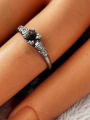 Antique 1920’s Art Deco Platinum Diamond Engagement Ring Setting
