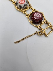 Juliana D&E Celebrity Moroccan Matrix Multi Cabochon Gold Tone Bracelet AS IS