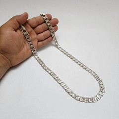Vintage 925 Sterling Silver Heavy Chain Necklace 12mm 74cm 29in 112.4g Stamped