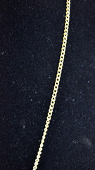 Vintage Gold Tone Necklace & Bow Shaped Pendant with Red Rhinestone