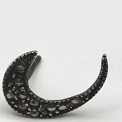 Beautiful Sterling Silver Marcasite Stud earrings elegant Sexy Shooting star