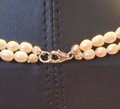 Jtv Double Seed Pearl Strand With Chrome Diopside Medallion….