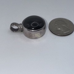 925 Sterling Silver And Black Onyx Pendant