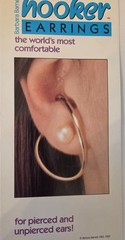 Vintage 14K YG Barbara Barnett’s Hooker Earrings worn with or without piercings