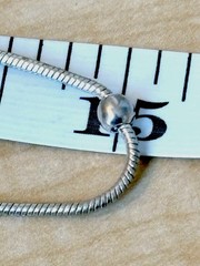 Vintage Premier Designs Necklace/ 30 In Length/ Silver Tone/ Stations