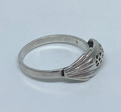 Vintage rings made of 925 silver, Size 8.5 . Weight 2.46 g.Jewelry from Ukraina