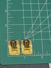 Norma Jean Signed Vintage 1980s Gold Hammered Rectangle Statement Clip Earrings
