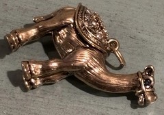 Egyptian Camel Pendant Charm Rhinestone Egypt Desert Vintage *chain Not Included
