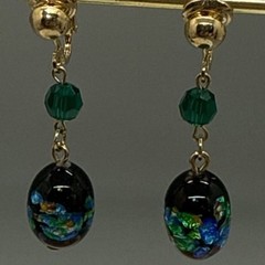 Sarah Coventry Night Garden Necklace and Clip On Earrings Set 70’s Vintage