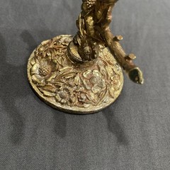Hollywood Regency 1940s 1950s vintage earring holder 5″ by Matson Stamped BK350