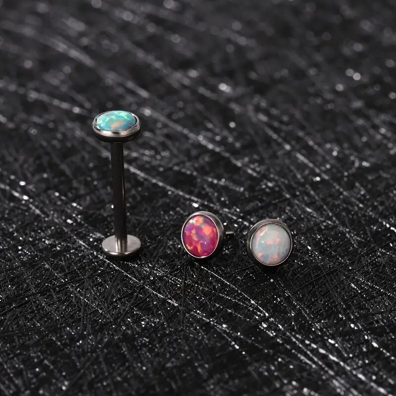 18g flower dainty push pin Cartilage Studs