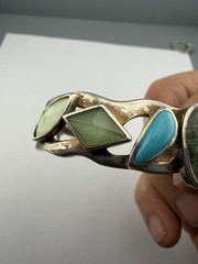 Vintage Sterling Silver Cuff Bracelet Signed Whitney Kelly 29 Grams