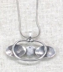 Vintage 80’s Silver 925 Rachel Gera Pendent One Of A Kind Signed Modernist Art
