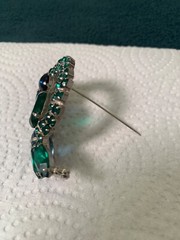 Vintage D&E Juliana SET Clip Earrings Large Brooch Tiered 3 Piece Prong-Set 1950