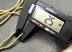 Givenchy 80s Logo Charm Beaded Ball Chain Gold Tone Necklace Or Bracelet 36″