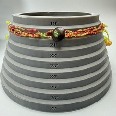 Handmade Fruit Necklace 20″ Beaded Layered Colorful Statement Fun Chunky Summer