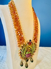 RARE & RETIRED! “NEW SCARAB IN TOWN” By Heidi Daus Egyptian Revival Style!