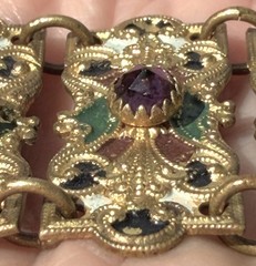 Antique Austro-Hungarian Jeweled Enamel Belt – Renaissance Revival 19thC