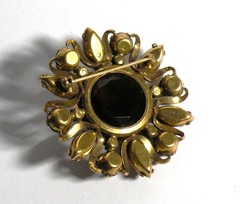 VINTAGE WEISS RHINESTONE CRYSTAL PIN BROOCH MID CENTURY 1950’S 1960’S COSTUME
