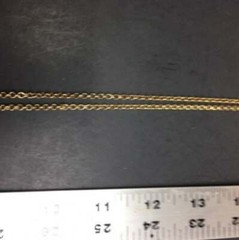 Organic Double Dangle Necklace 29 In Shiny Gold Retro Vintage BoHo Classic 90s