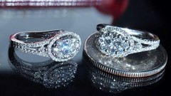 18k 750 white gold earrings 1.50ct natural diamond 0.74″ dangle 5.27gr N3643