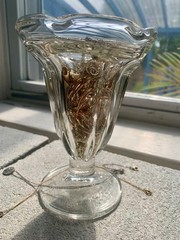 Mystery jewelry jar, vintage to now, gold and silver toned, some signed pieces