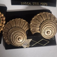 Casual Corner & Papagallo Vintage Multicolor Clip Surgical Steel Earrings Lot