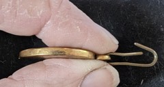 Antique Victorian Riker Bros Gold Filled Watch Fob Pendant Monogram LB JB c1880s