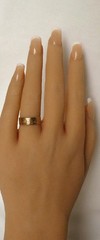 Antique Victorian 14k Rose Gold Hand Engraved Wide Wedding Band Ring Size 6.25