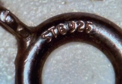 Vintage Liquid Sterling Silver Cats Eyes Choker Necklace 15.5″